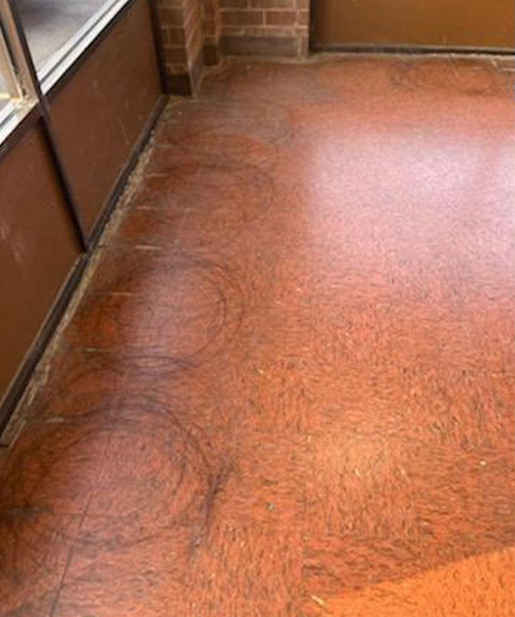 Before - Commercial Tile Floor Stripping and Refinishing